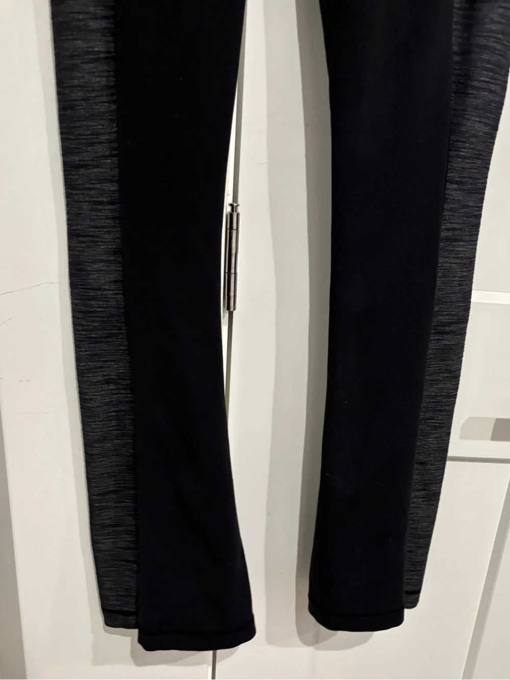 lululemon athletica Barre Pulse Yoga Black Reversible Slub Bootcut Pants